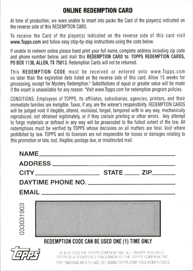 Matthew Golden card back