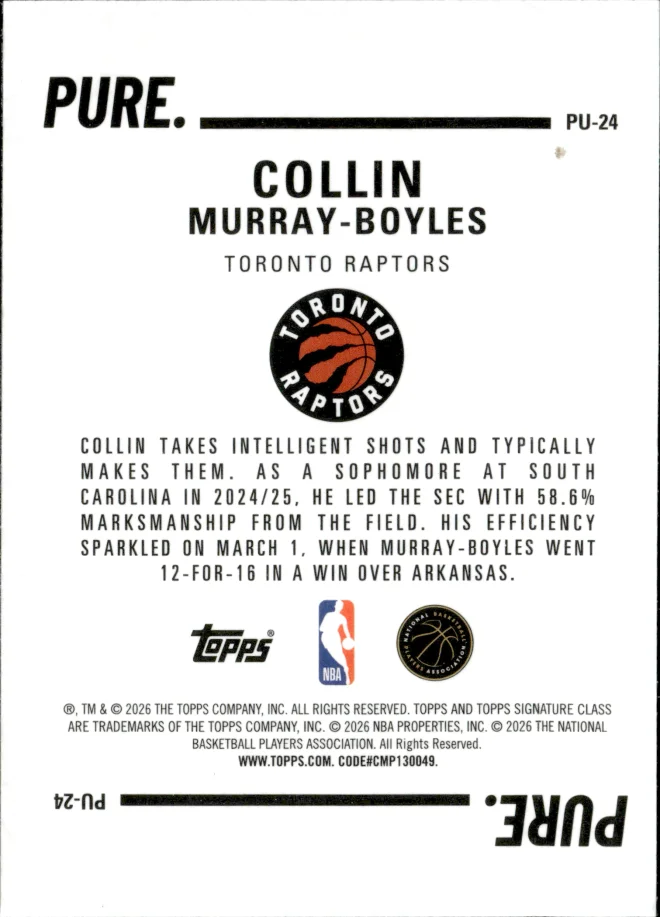Collin Murray-Boyles card back