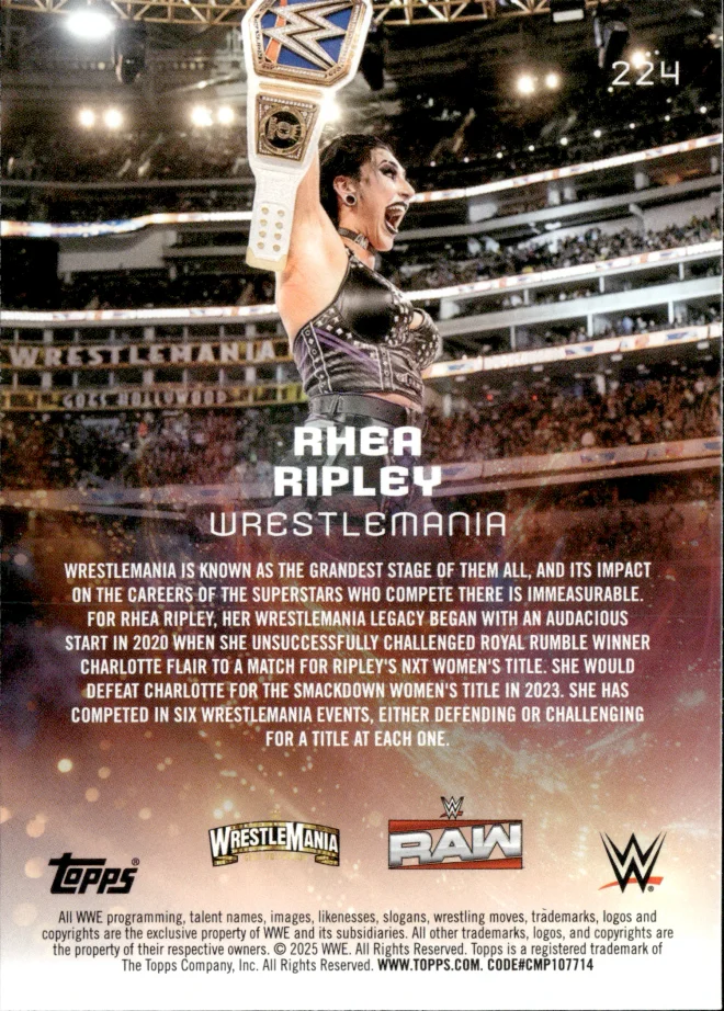 Rhea Ripley card back