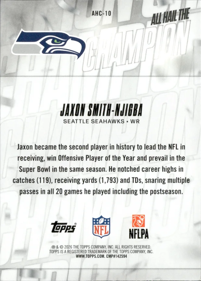 Jaxon Smith-Njigba card back