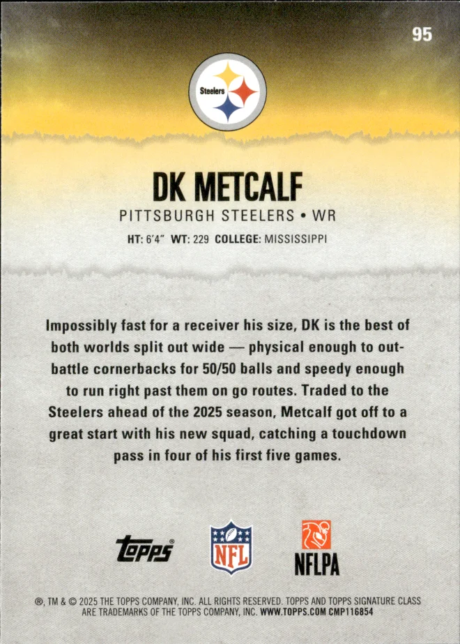 DK Metcalf card back