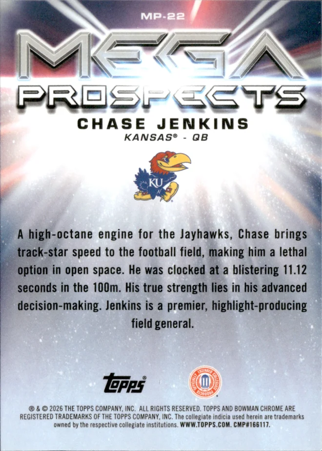 Chase Jenkins card back
