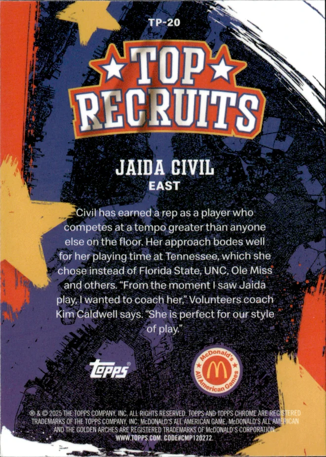 Jaida Civil card back