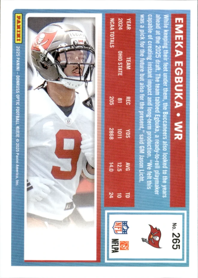 Emeka Egbuka card back