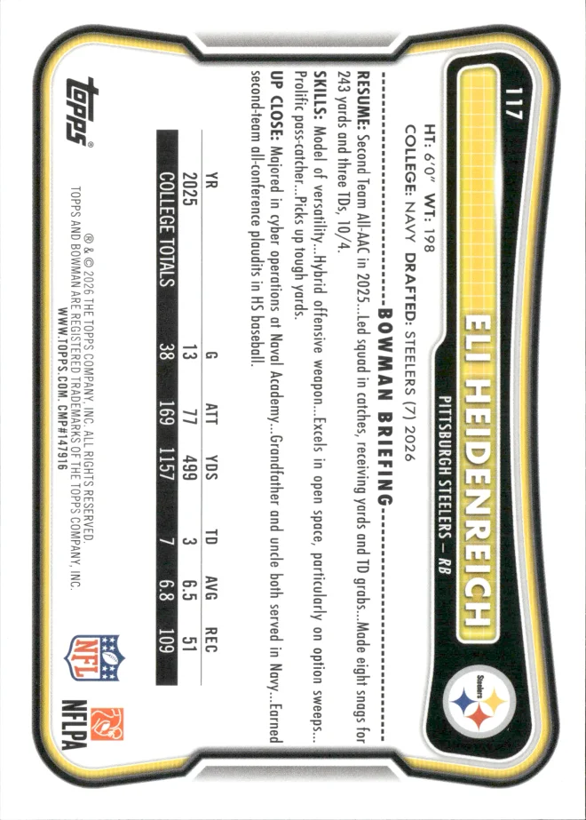 Eli Heidenreich card back