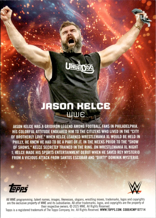 Jason Kelce card back