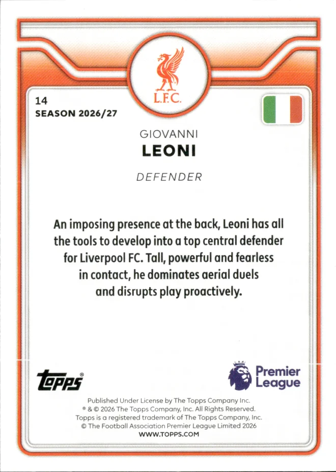 Giovanni Leoni card back