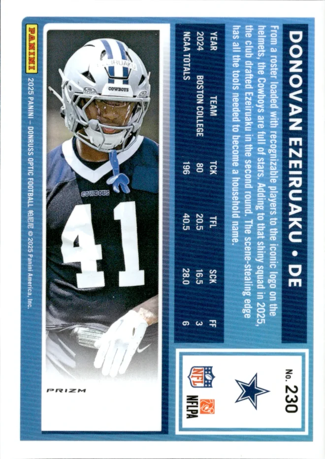 Donovan Ezeiruaku card back
