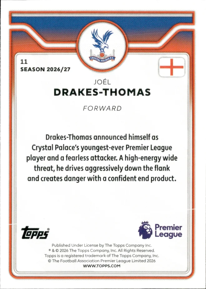 Joél Drakes-Thomas card back