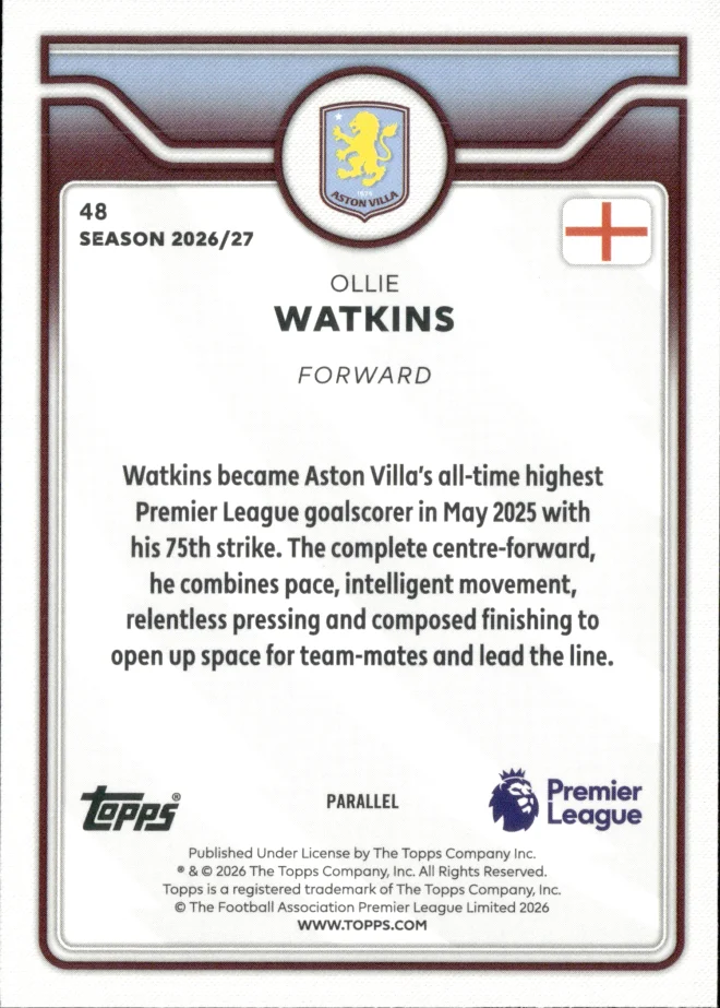 Ollie Watkins card back