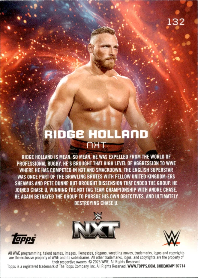 Ridge Holland card back