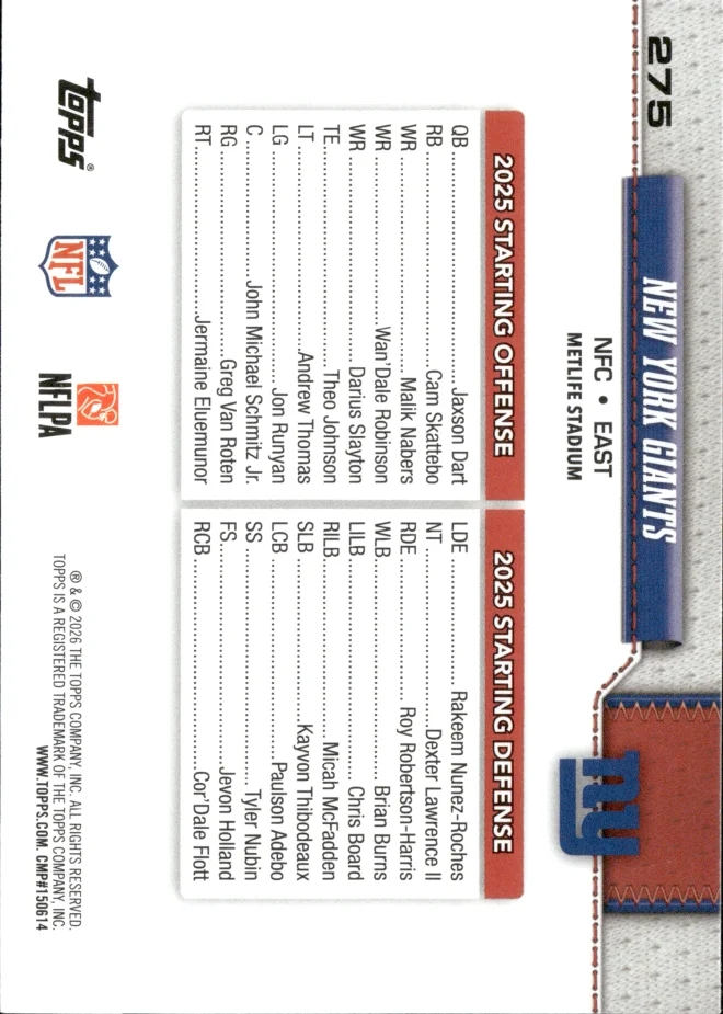 Card 8 card back