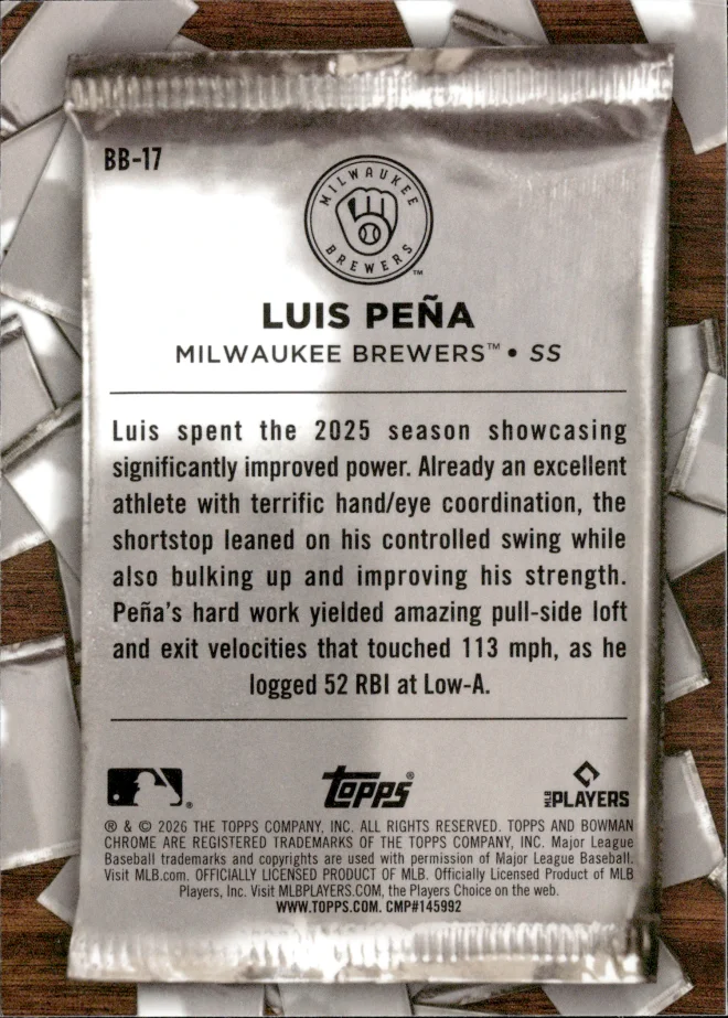 Luis Peña card back
