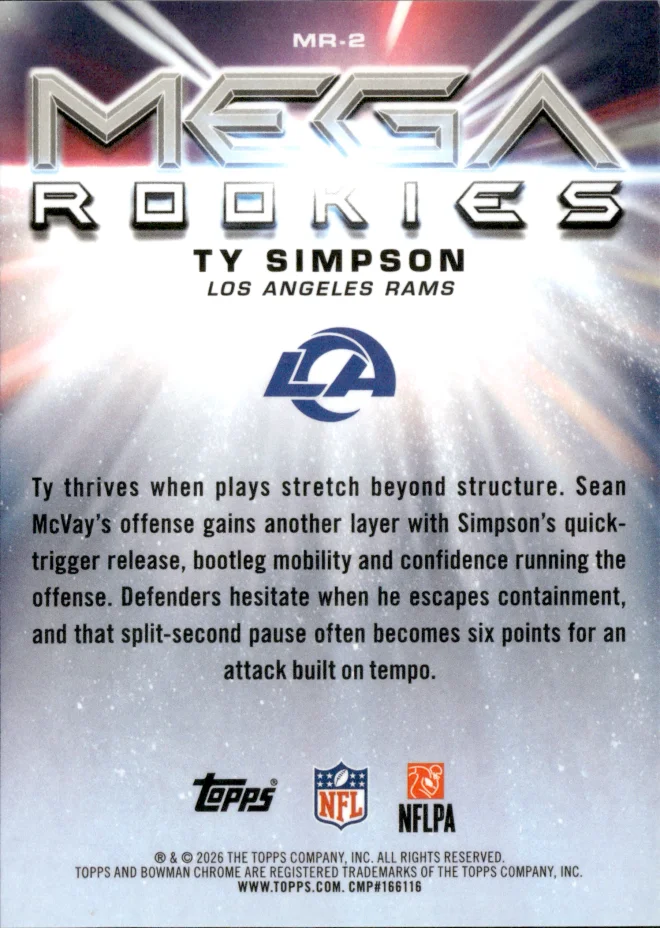 Ty Simpson card back