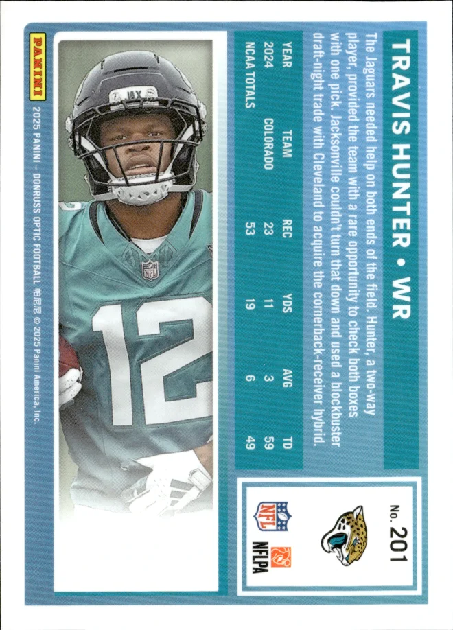 Travis Hunter card back