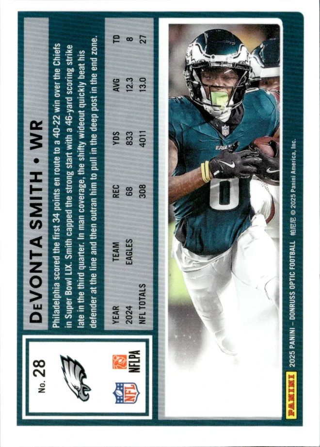 DeVonta Smith card back