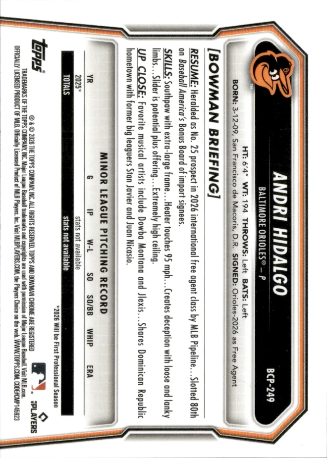 Andri Hidalgo card back