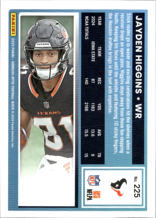 Jayden Higgins card back