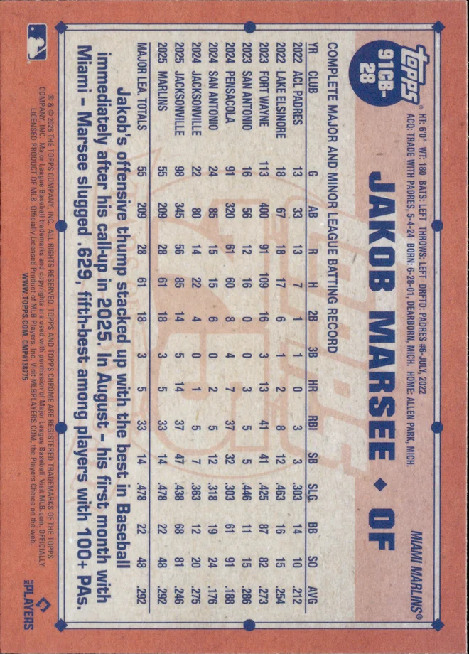 Jakob Marsee card back