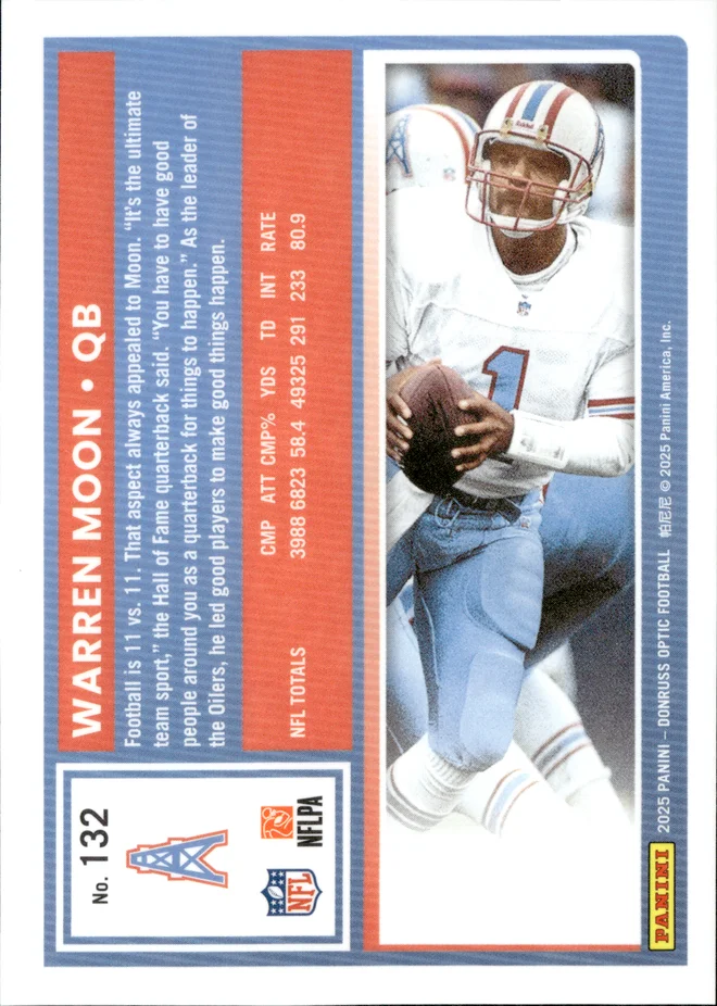 Warren Moon card back