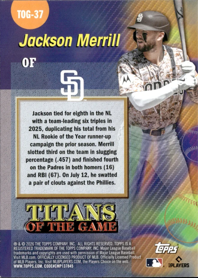 Jackson Merrill card back