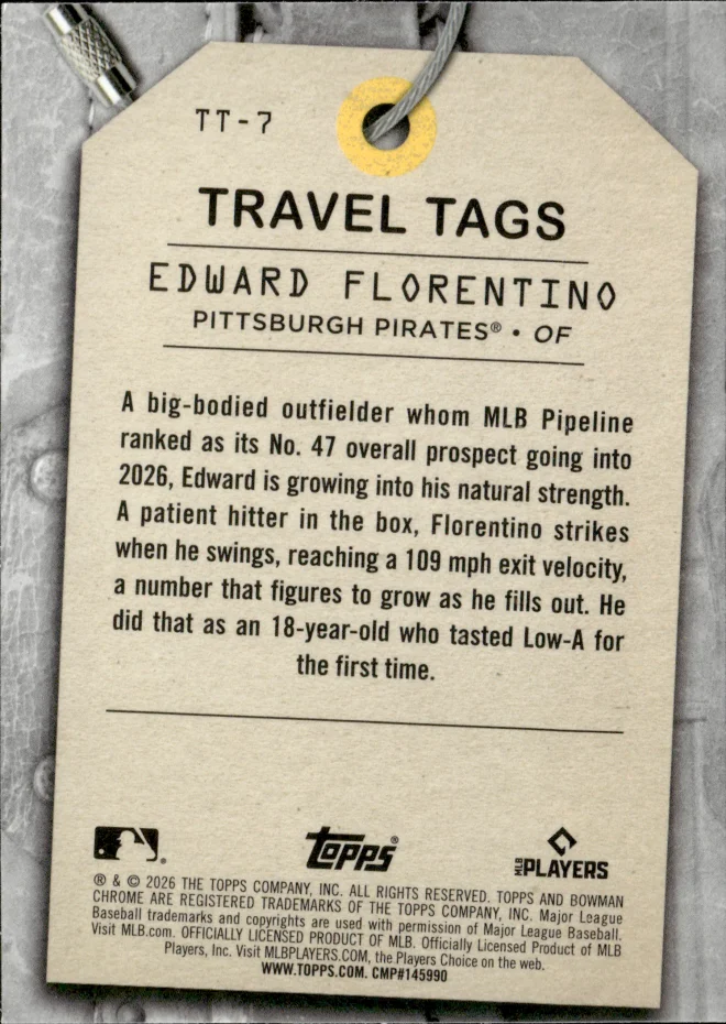 Edward Florentino card back