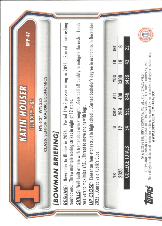 Katin Houser card back
