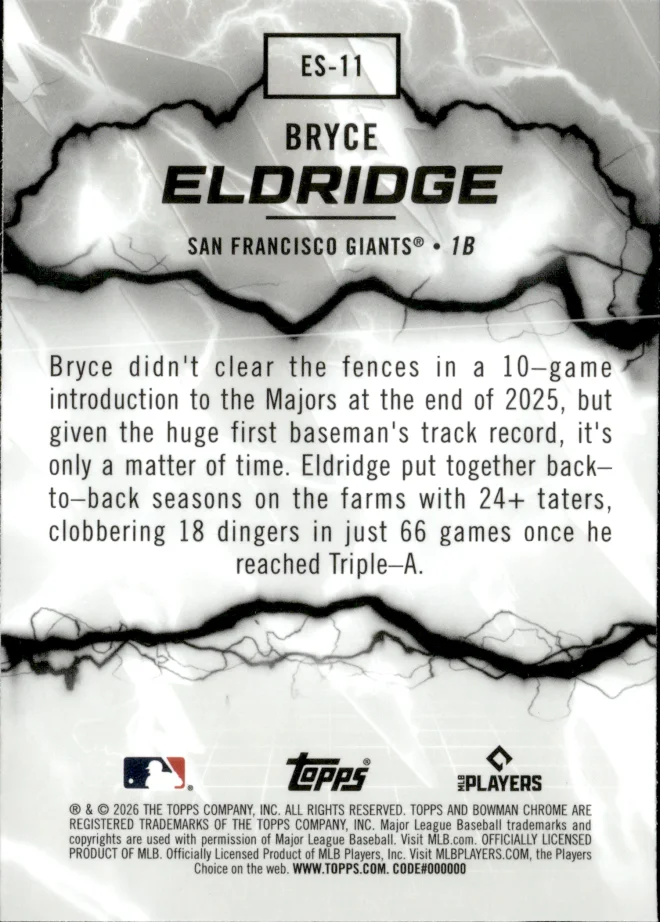 Bryce Eldridge card back