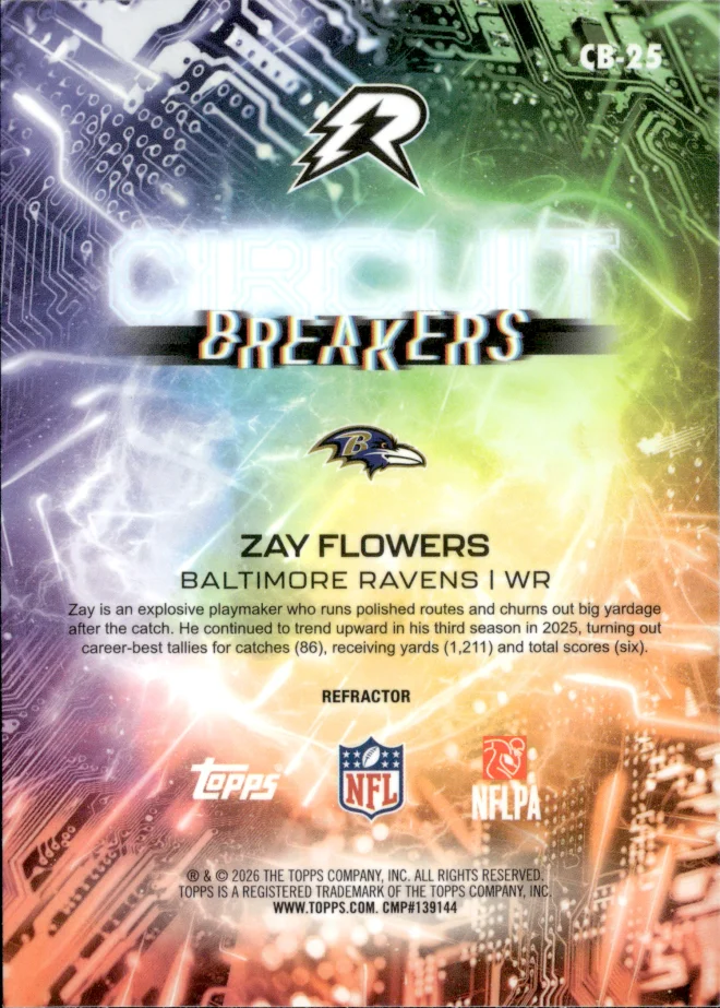 Zay Flowers card back