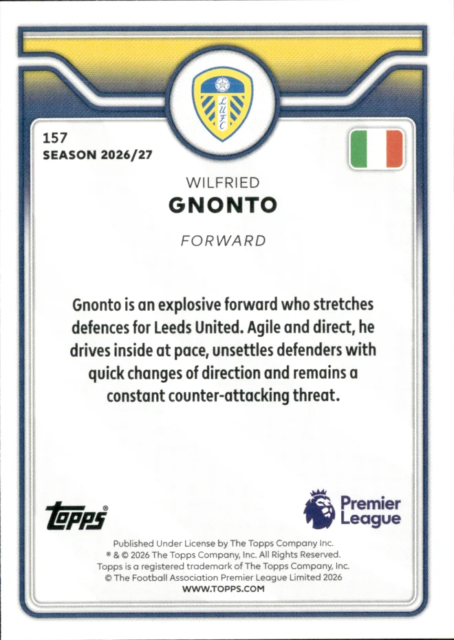 Wilfried Gnonto card back