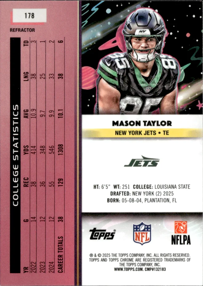 Mason Taylor card back