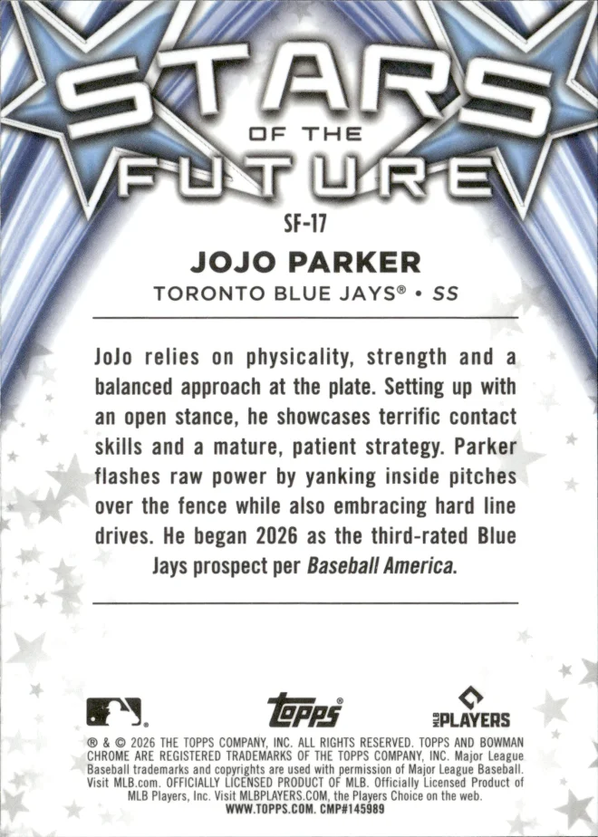 JoJo Parker card back