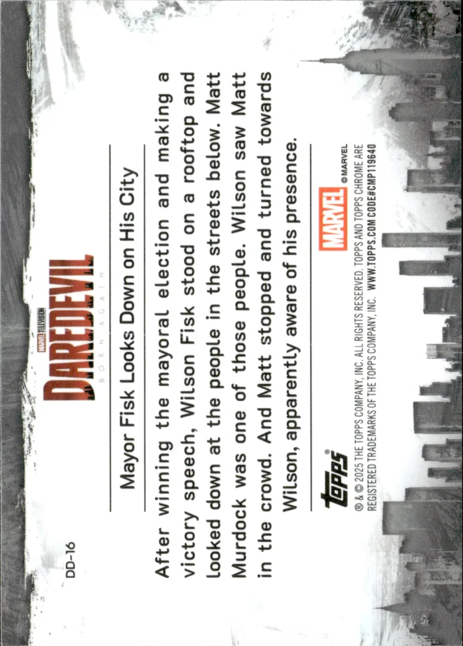 Wilson Fisk card back