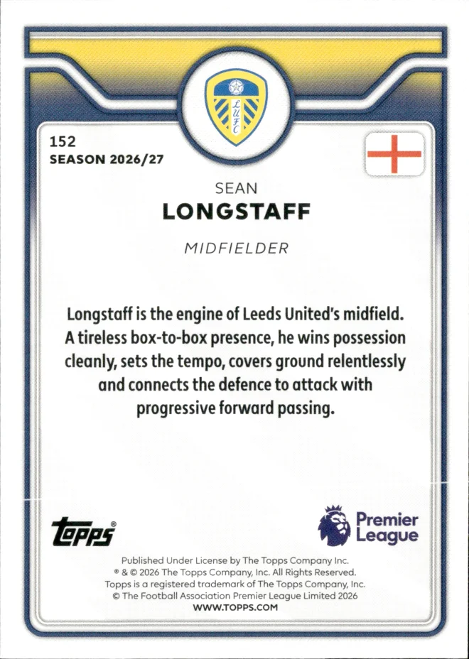 Sean Longstaff card back