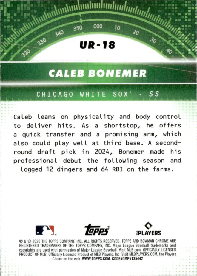 Caleb Bonemer card back