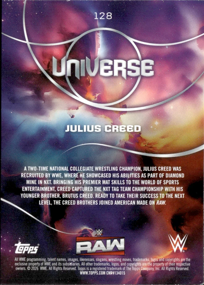 Julius Creed card back