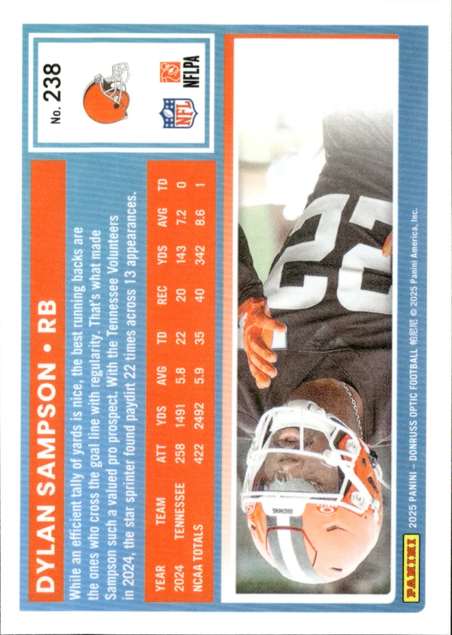 Dylan Sampson card back