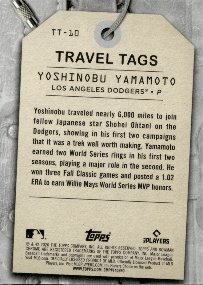 Yoshinobu Yamamoto card back
