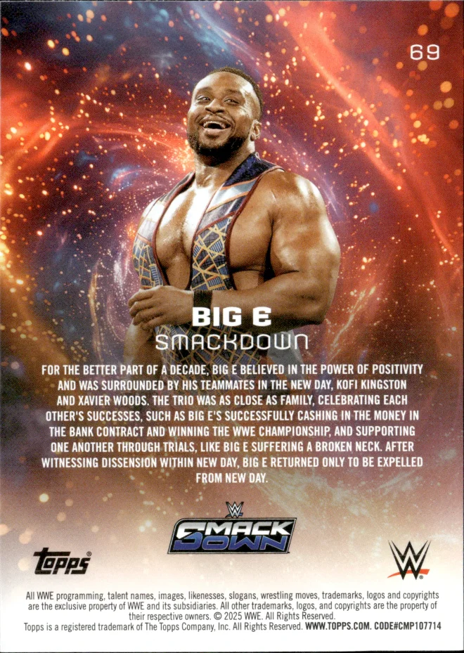 Big E card back