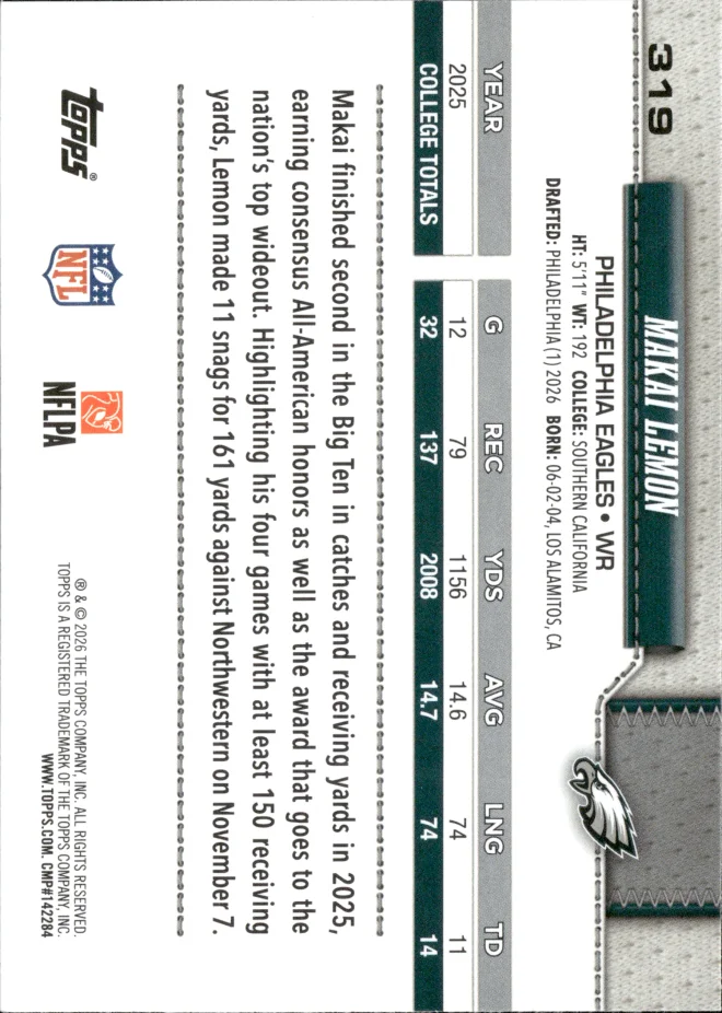 Makai Lemon card back