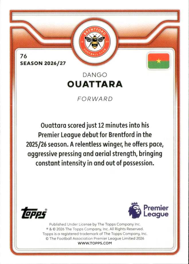 Dango Ouattara card back