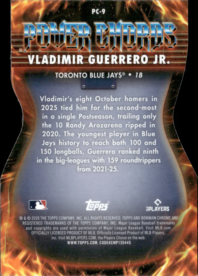 Vladimir Guerrero Jr. card back