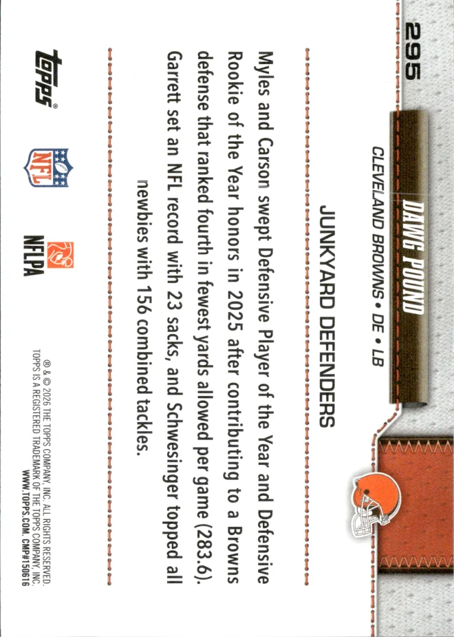 Dawg Pound card back