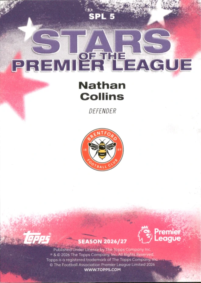 Nathan Collins card back
