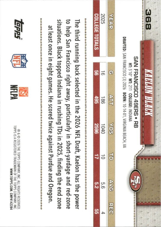 Kaelon Black card back