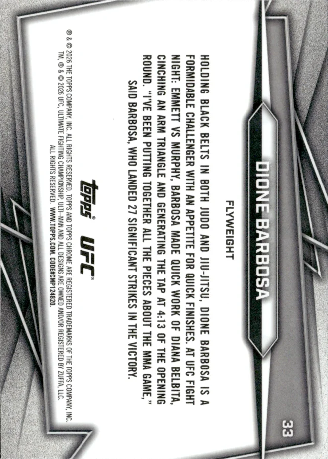 Dione Barbosa card back