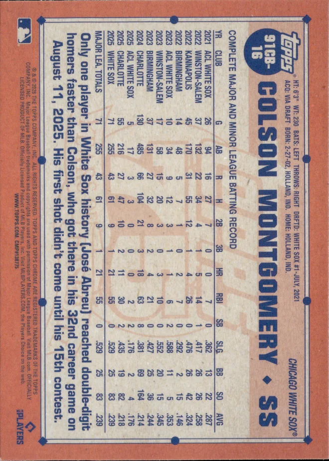 Colson Montgomery card back