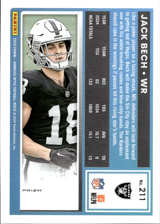 Jack Bech card back