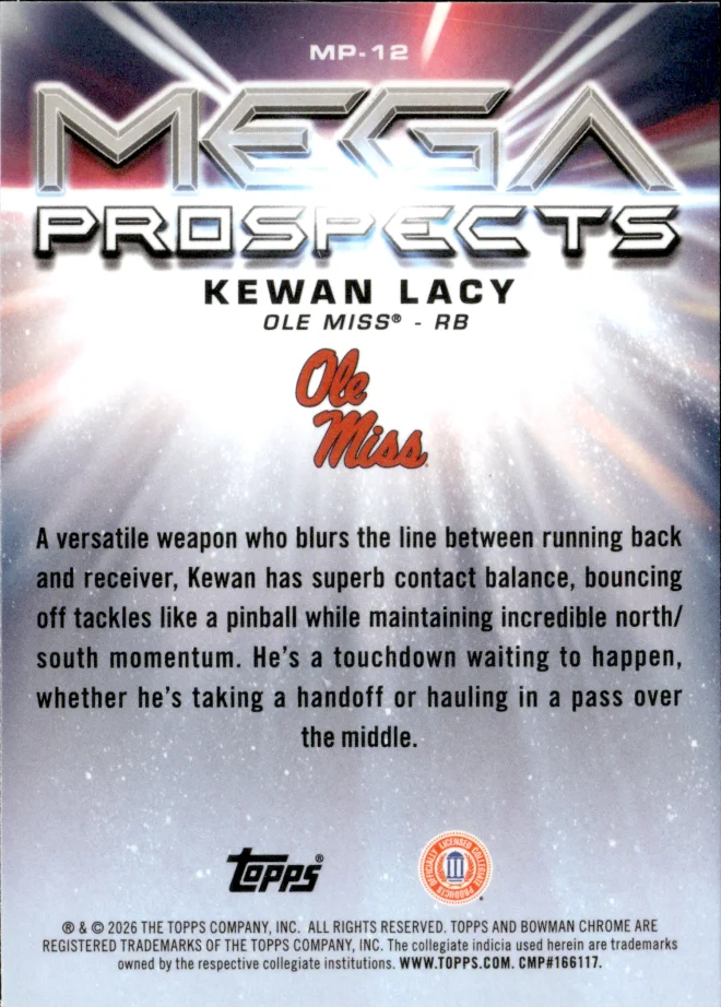 Kewan Lacy card back