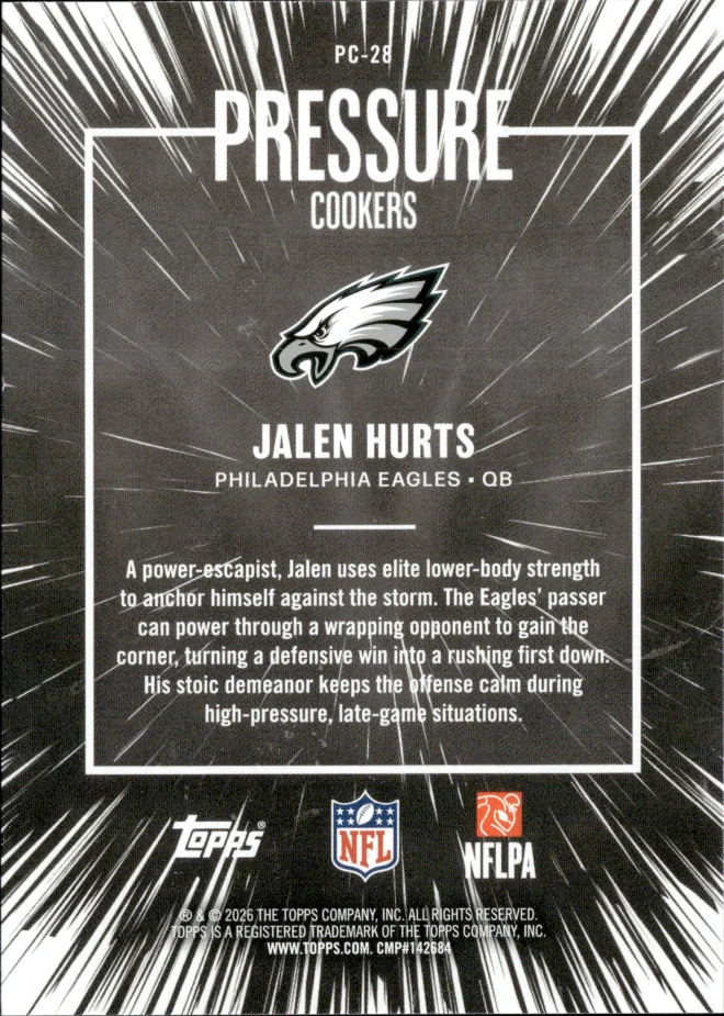 Jalen Hurts card back